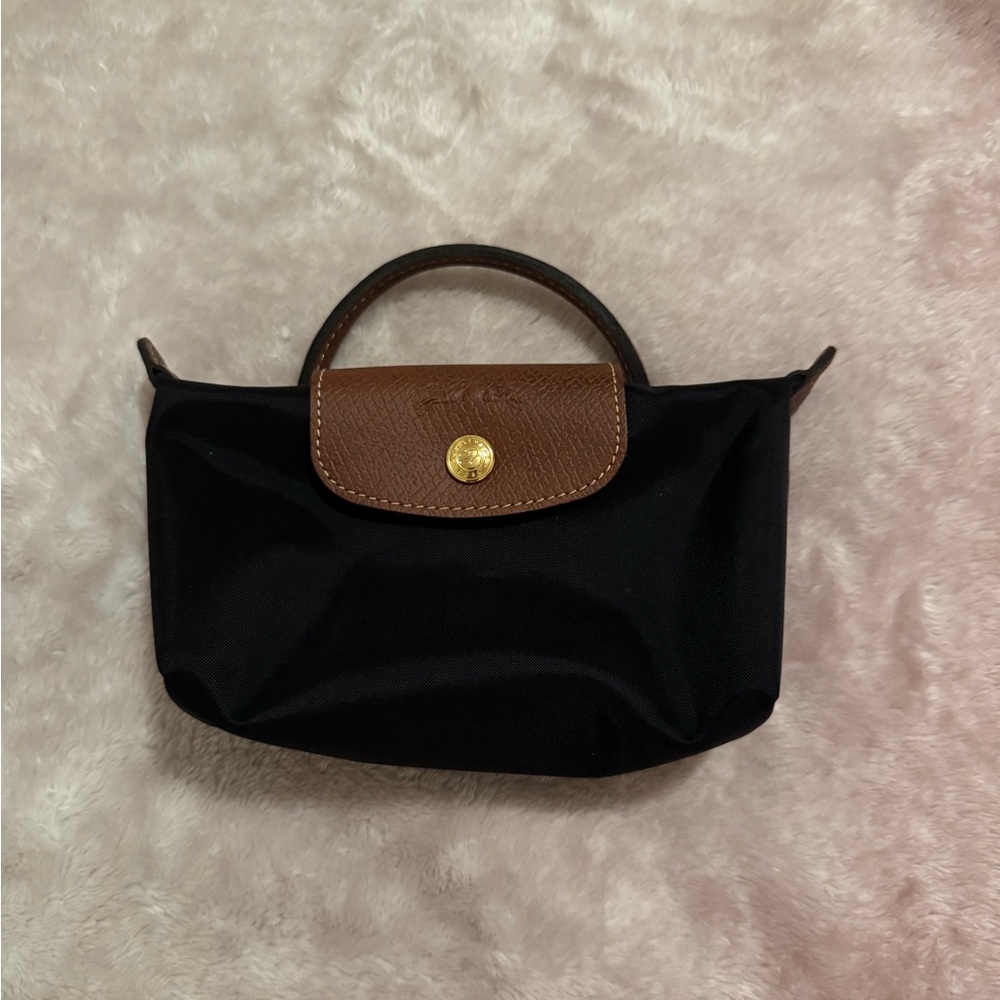 Black Longchamp Le Pilage Cosmetic Bag